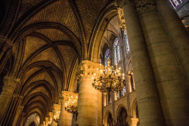 Fransa'da Notre de Dame de Paris Katedrali