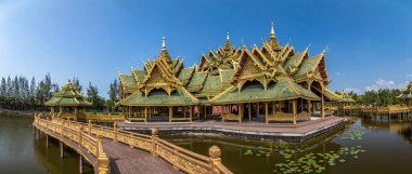 Bangkok Tayland Antik Şehir Muang Boran Tapınaklar