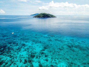 Tayland yukarıdan Similan ada hava manzarası