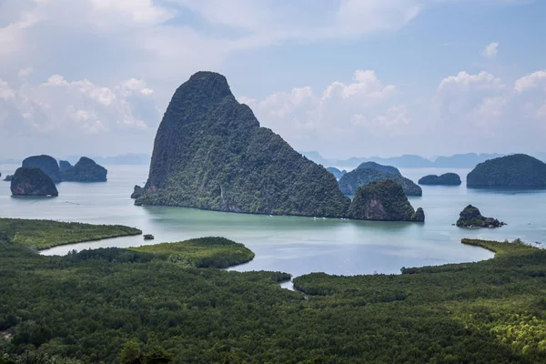 Samet Nangshe View point in Phang Nga national park in Thailand — Stock Photo, Image