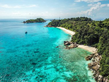 Tayland yukarıdan Similan ada hava manzarası