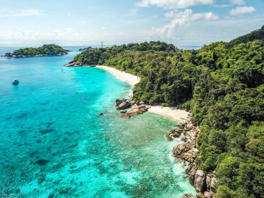 Tayland yukarıdan Similan ada hava manzarası