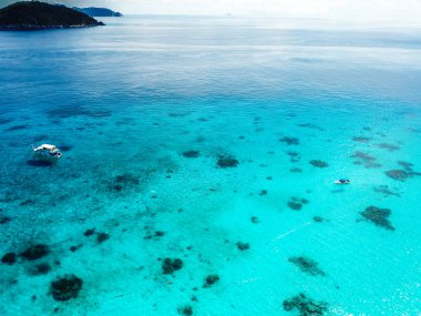 Tayland yukarıdan Similan ada hava manzarası