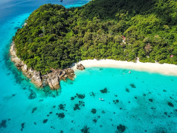 Similan Island luchtfoto's van bovenaf in Thailand — Stockfoto