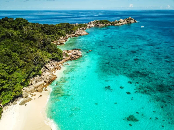 Similan Island Aerial vyer från ovan i Thailand — Stockfoto