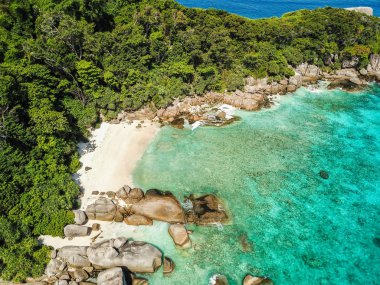 Tayland yukarıdan Similan ada hava manzarası