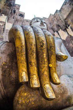 Tayland Sukhothai tarihi parkta Buddha