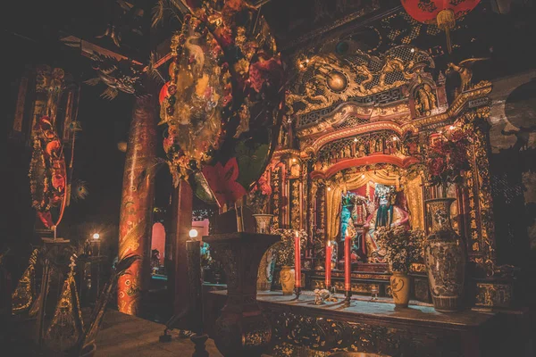 Çin Mahallesi tasarımı Bangkok Tayland 'da gece gündüz