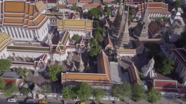 Temples Vue Aérienne Bangkok Thaïlande — Video