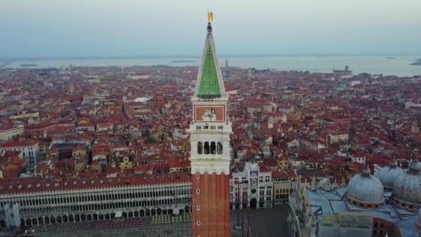 Venezia Vista Aerea All Alba Italia — Video Stock