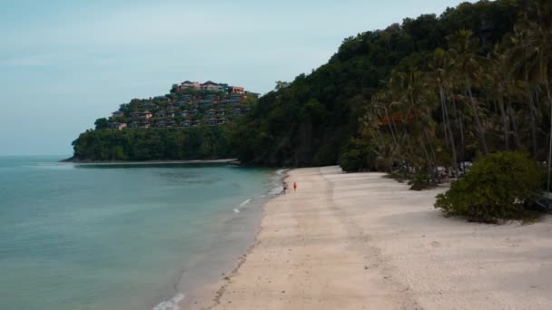 Phuket Tayland Daki Villa Sahil Kulübü Hava Manzarası — Stok video