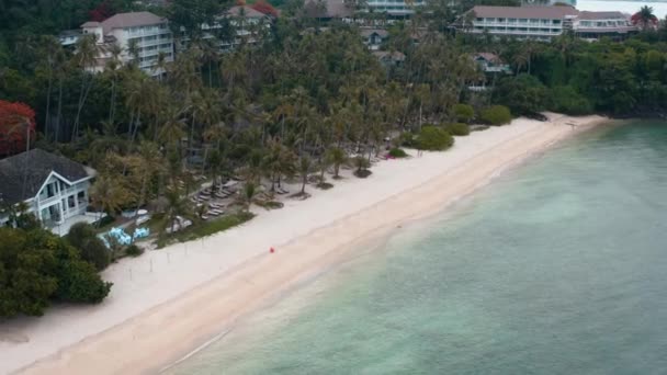 Willa Klub Plażowy Widok Lotu Ptaka Phuket Tajlandia — Wideo stockowe