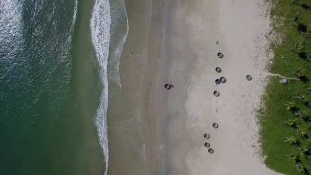 Spiaggia Nang Vista Aerea Nel Vietnam Centrale — Video Stock