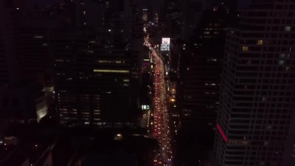 Filmagem Aérea Asoke Petchaburi Bangkok Tailândia — Vídeo de Stock