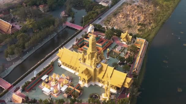 Ancient City, Muang Boran, images aériennes, Bangkok, Thaïlande — Video