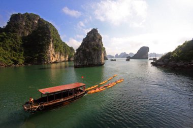 Vietnam Cruise Halong bay görünümleri,
