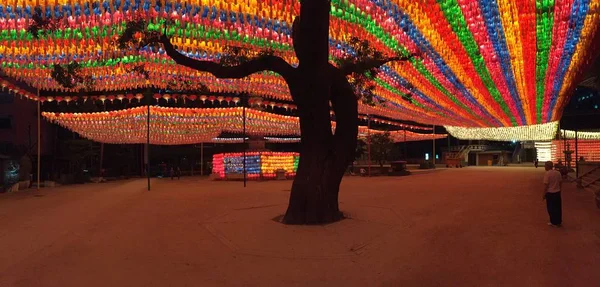Сеульский фестиваль фонарей в Сеуле, Южная Корея — стоковое фото