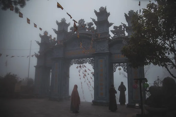 Französisches Dorf Bana Hügel, in der Sonnenwelt, danang, Zentral-Vietnam — Stockfoto