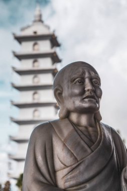 Fransız Köyü ve Çin tapınağı Bana Hills, Sun World, Danang, Orta Vietnam