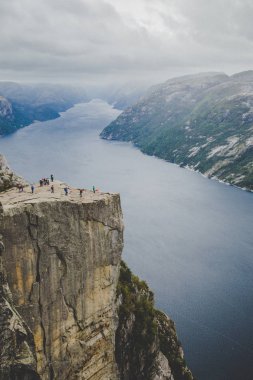 Norveç'te Stavenger minber kaya manzarası