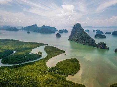 Tayland Phang Nga milli parkı Samet Nangshe Bakış noktası