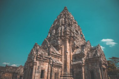 Phanom Rung tarihi Park havadan Görünümü Buriram, Tayland