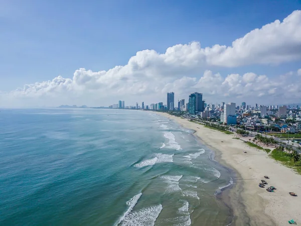 Da Nang, Orta Vietnam'da plaj manzarası