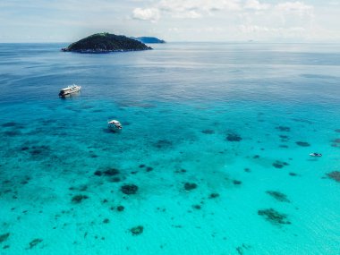 Tayland yukarıdan Similan ada hava manzarası