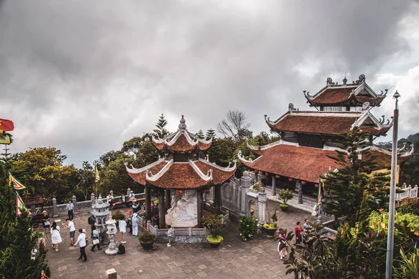 French Village and chinese temple Bana Hills, in Sun World, Danang, Central Vietnam