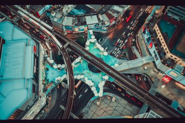 MBK Skywalk Manzarası Bangkok Tayland 'da