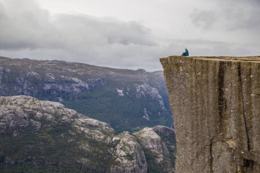 Norveç'te Stavenger minber kaya manzarası