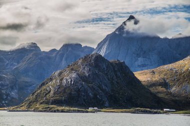 Norveç'te Lofoten adaları ve çevresinde manzaralar