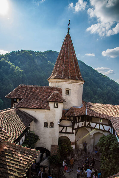 Bran Castle of Dracula in Transylvania in Romania