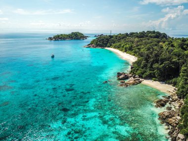 Tayland yukarıdan Similan ada hava manzarası