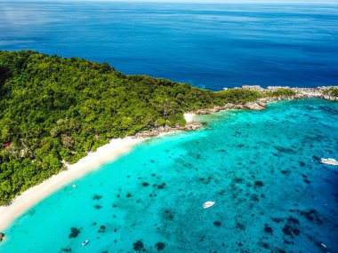 Tayland yukarıdan Similan ada hava manzarası