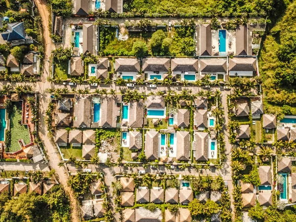 Villa aerial view in Phuket in Thailand — Stock Photo, Image