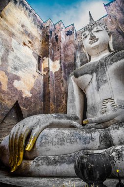Tayland Sukhothai tarihi parkta Buddha