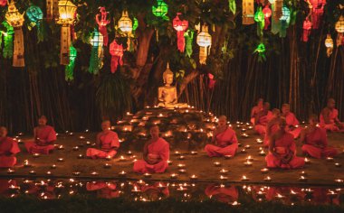 Fenerler festivali, Yee Peng ve Loy Khratong Chiang Mai, Tayland