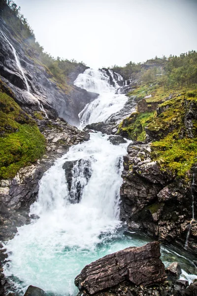 Norveç'te Bergen yakınlarındaki bazı Şelale manzaraları — Stok fotoğraf