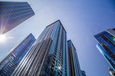 Montreal 'in Kanada' daki sokak manzarası