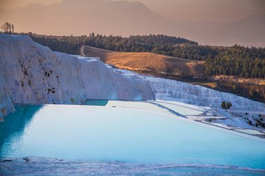 Türkiye Hierapolis'te Pamukkale havuz terasları