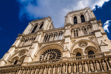 Fransa'da Notre de Dame de Paris Katedrali
