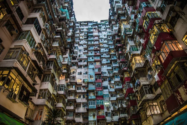 Hong Kong yüksek yoğunluklu konut ve kat mülkiyeti — Stok fotoğraf