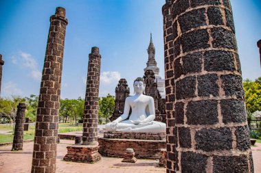 Bangkok Tayland Antik Şehir Muang Boran Tapınaklar