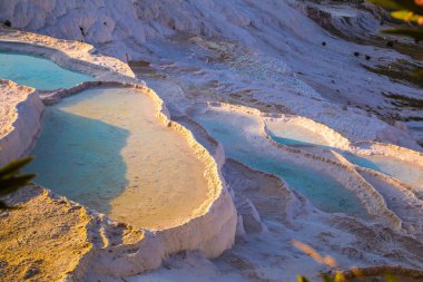 Türkiye Hierapolis'te Pamukkale havuz terasları