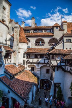 Romanya Transilvanya'daki Drakula'nın Bran Kalesi