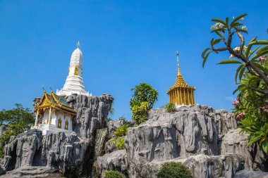 Bangkok Tayland Antik Şehir Muang Boran Tapınaklar