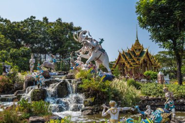 Bangkok Tayland Antik Şehir Muang Boran Tapınaklar