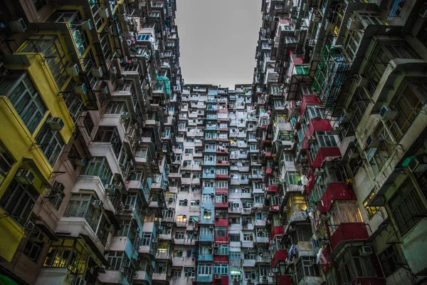 Hong Kong yüksek yoğunluklu konut ve kat mülkiyeti — Stok fotoğraf