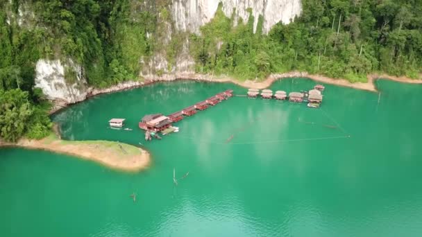 Parque Nacional Khao Sok vista aérea na Tailândia — Vídeo de Stock